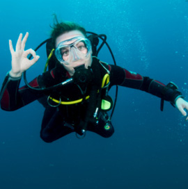 After Illinois dive certification and a lot of practice, you too may be able to dive solo